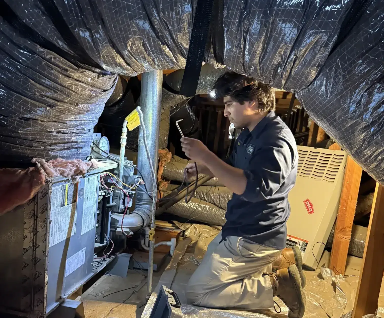 Cosmic Comfort Crawlspace HVAC Inspection