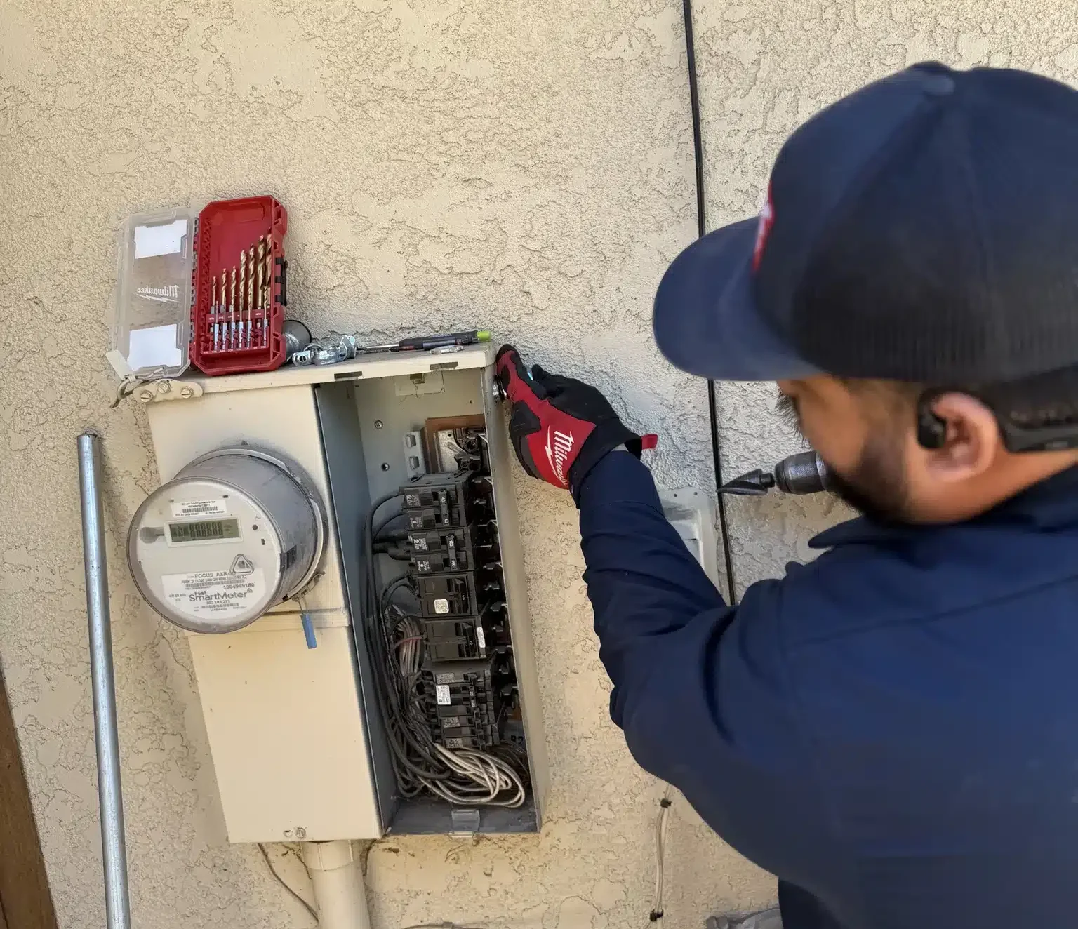 Cosmic Comfort Exterior Electrical Meter Repair